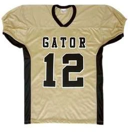 Forte maglia da football americano blu a sublimazione personalizzata